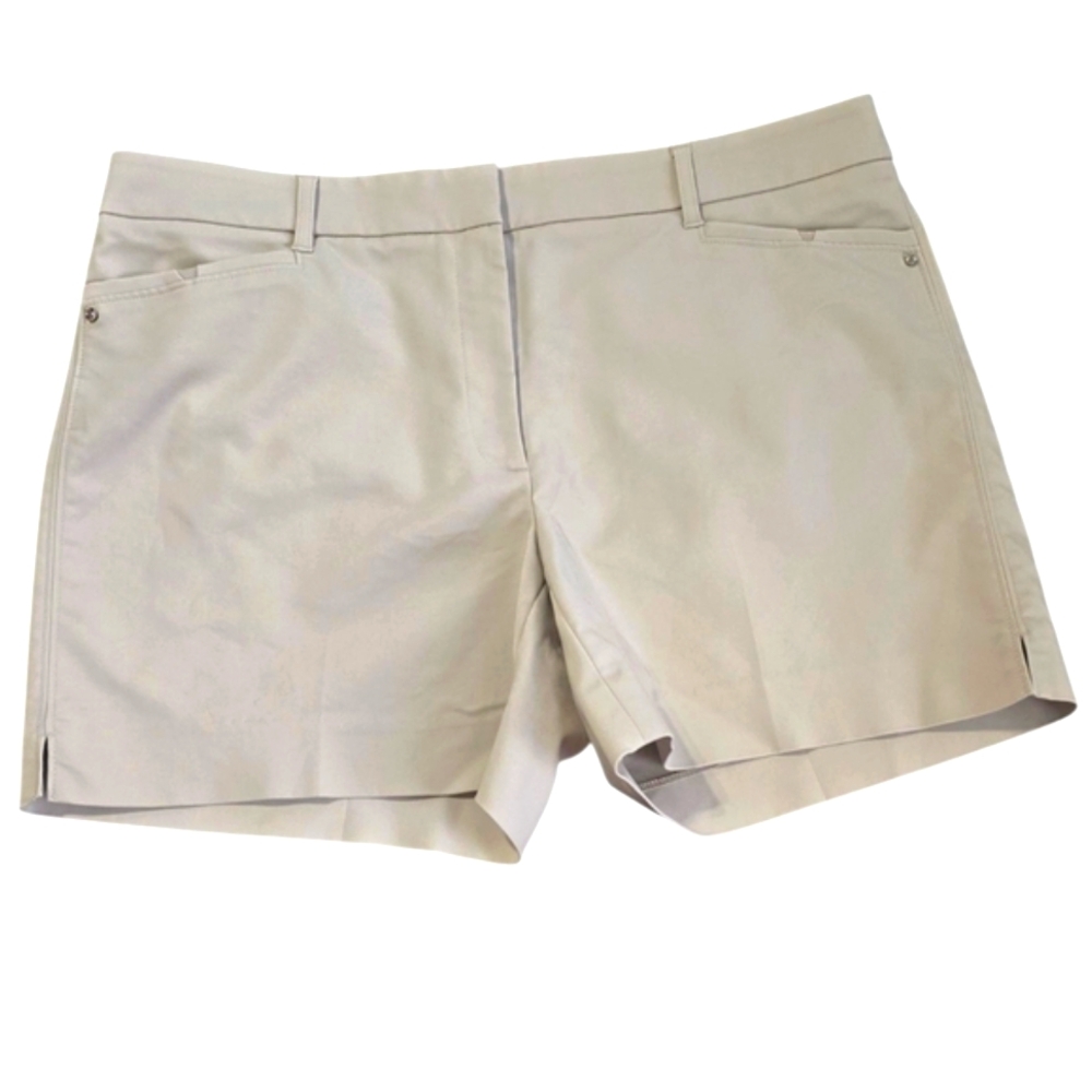 White House Black Market Beige Bermuda Shorts